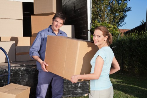 Loading furniture onto a truck for removal in Paddington