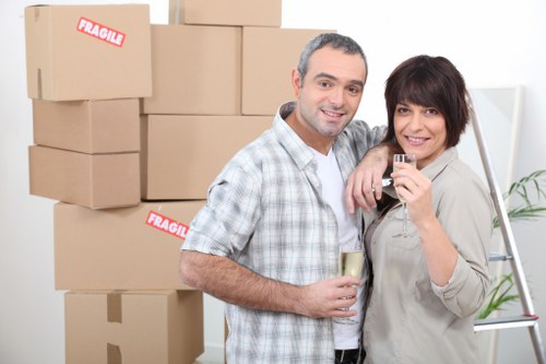 Modern moving trucks for commercial relocations